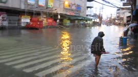 Flooding caused by Typhoon Mario in the Philippines