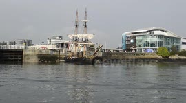 Historic tall ship sails into Plymouth harbour