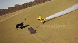 FMX vs STUNT PLANE (RAW FOOTAGE)