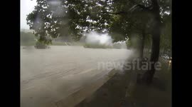 Severe flooding in Montpellier, France