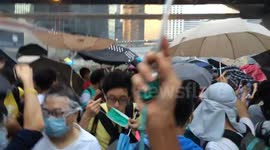 Police fire teargas at Hong Kong protesters