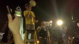 Hong Kong protest supporters in Los Angeles, USA