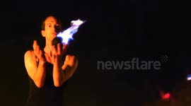 Fire Contact Juggling (Richard Hartnell)