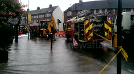 Burst water main floods Twickenham high street