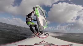 GoPro Windsurfing Crash