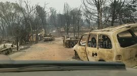 Drive through California county neighborhood shows Carr Fire devastation