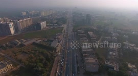Drone over Indian City Mohali