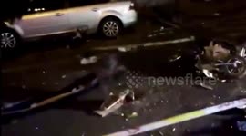 Out-of-control Mercedes-Benz speeds across road killing four