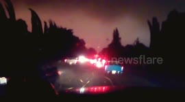 Vehicle carrying panicked family fleeing Carr Fire struck by debris