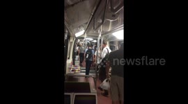 Passengers escape down tunnel after Paris Metro train breaks down