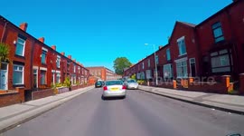 child nearly gets run over