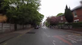 PEDESTRIANS FORCED INTO TRAFFIC