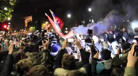 Million Mask March London 2017 police chasing protesters