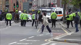 Metropolitan Police Response Vehicles during EDL & UAF protest