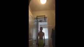 Kid doing work out video fails