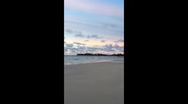 Beautiful Sunset view From Borneo Sabah