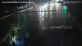 Man pulls down central reservation in anger down after arguing with girlfriend