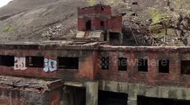 Spectacular drone footage of former gulag prison in Arctic Circle