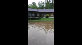 ‘This is awful’: Floodwaters fill home and yard of Virginia resident