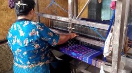 Traditional Batik Textile Making in Bali Indonesia