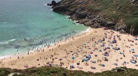 Dash cam footage shows painful journey to overcrowded Cornwall