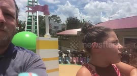 girl screaming on roller coaster
