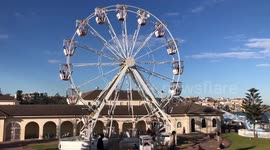 Bondi Winter Magic Ferris Wheel on day with miles of blue skies.