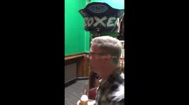 Swinging and he miss- stag do fun