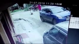 Girl, 3, miraculously survives being run over by car