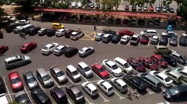 Aerial View of a Car Parking