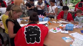 Origami  workshop at Japanese Garden Party in Hammersmith Park