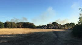 LIVE: Hounslow Heath grass fire near Heathrow Airport