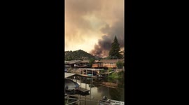 Aug 5 Ranch Fire from Clearlake Oaks Keys