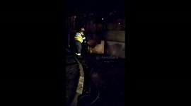 Taxi drivers burns a bus in Khayelitsha Makhaza