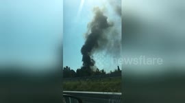 Huge explosion near Italian airport sends fireball into sky