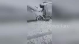 Newsflare Edit - UK insane snow crash