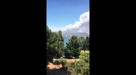 Ranch fire in Lake County California