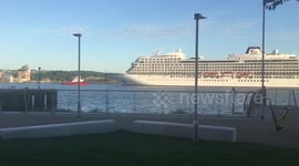 A cruise boat on the Thames