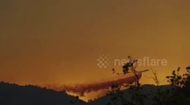 Helicopters battle Holy fire raging 4,000 acres in Orange County
