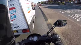 Idiot  Driver Pulls Out On Biker WITHOUT LOOKING! (UK)