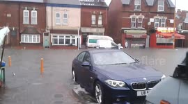 Birmingham flood in Handsworth area 08.06.2016