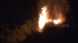 Orange County Holy Fire Night Footage