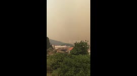 smoke after fires in portugal