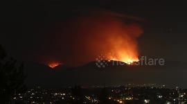 Holy Fire night time-lapse (Southern California)