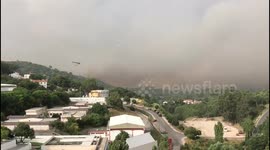 Fire at Monchique Portugal