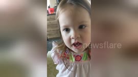 Adorable two-year-old simply cannot pronounce