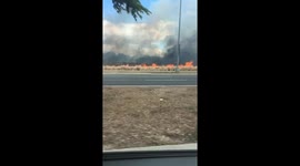 Major road in Oahu, Hawaii, closed off as brush fire burns dangerously close