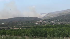Helicopters battle wildfire in Spanish tourist hot spot