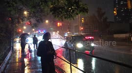 Flooding on King street West Toronto 2018