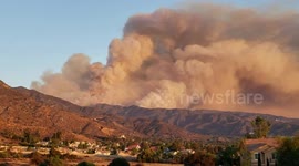 Holy fire 2018 Lake Elsinore California Raging out of control